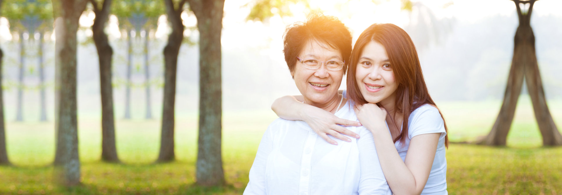 caregiver and old woman